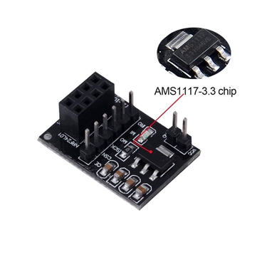 NRF24L01 Breakout Adapter with on-board 3.3V Regulator