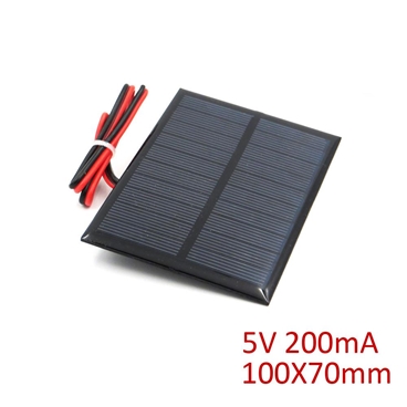 5V 200mA Solar Panel with Cable
