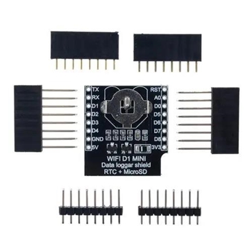 Micro SD Wemos D1 Mini Data Logger Shield RTC DS1307 Clock Board for Arduino Raspberry