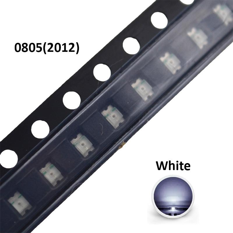 SMD LED 0805 White Ultra Bright Light Emitting Diode LED Lamp [100pcs Pack]