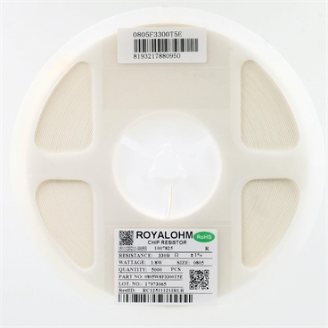 0805 1/8W SMD Chip Resistor 0R-10M